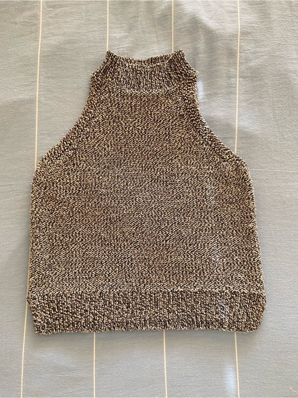 Madewell Mock Neck Marled Sweater Tank